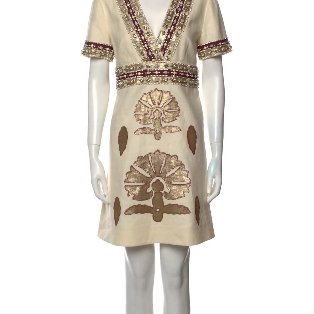 Tory Burch pre fall 17 linen mini dress - Picture 4 of 5